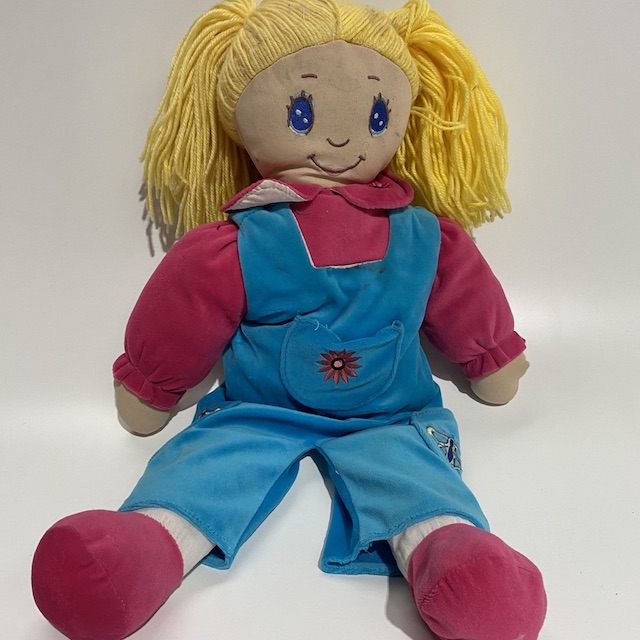 DOLL, Rag Doll in Blue Overalls